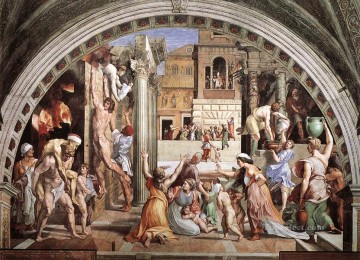 El Fuego en el Borgo maestro renacentista Rafael Pinturas al óleo